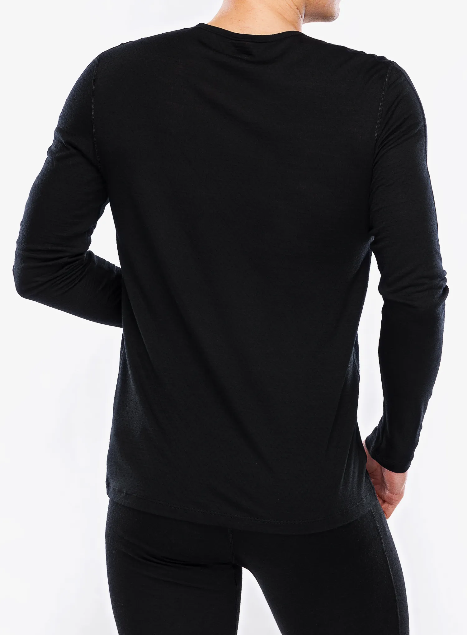 Puloverji brez kapuce Icebreaker Merino 125 ZoneKnit Energy Wind LS Tee - black