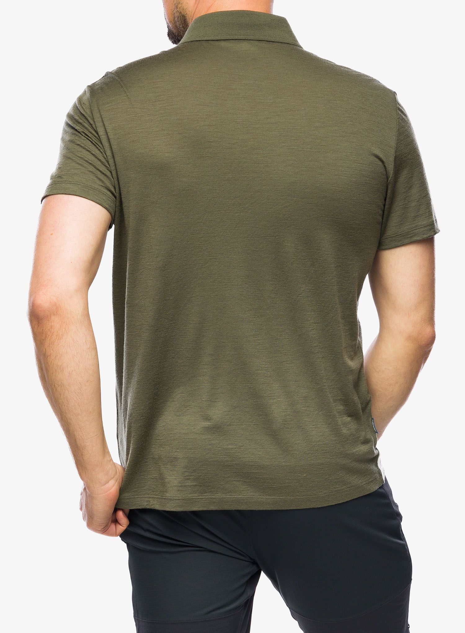 Polo majica Icebreaker Merino 150 Tech Lite III SS Polo - loden