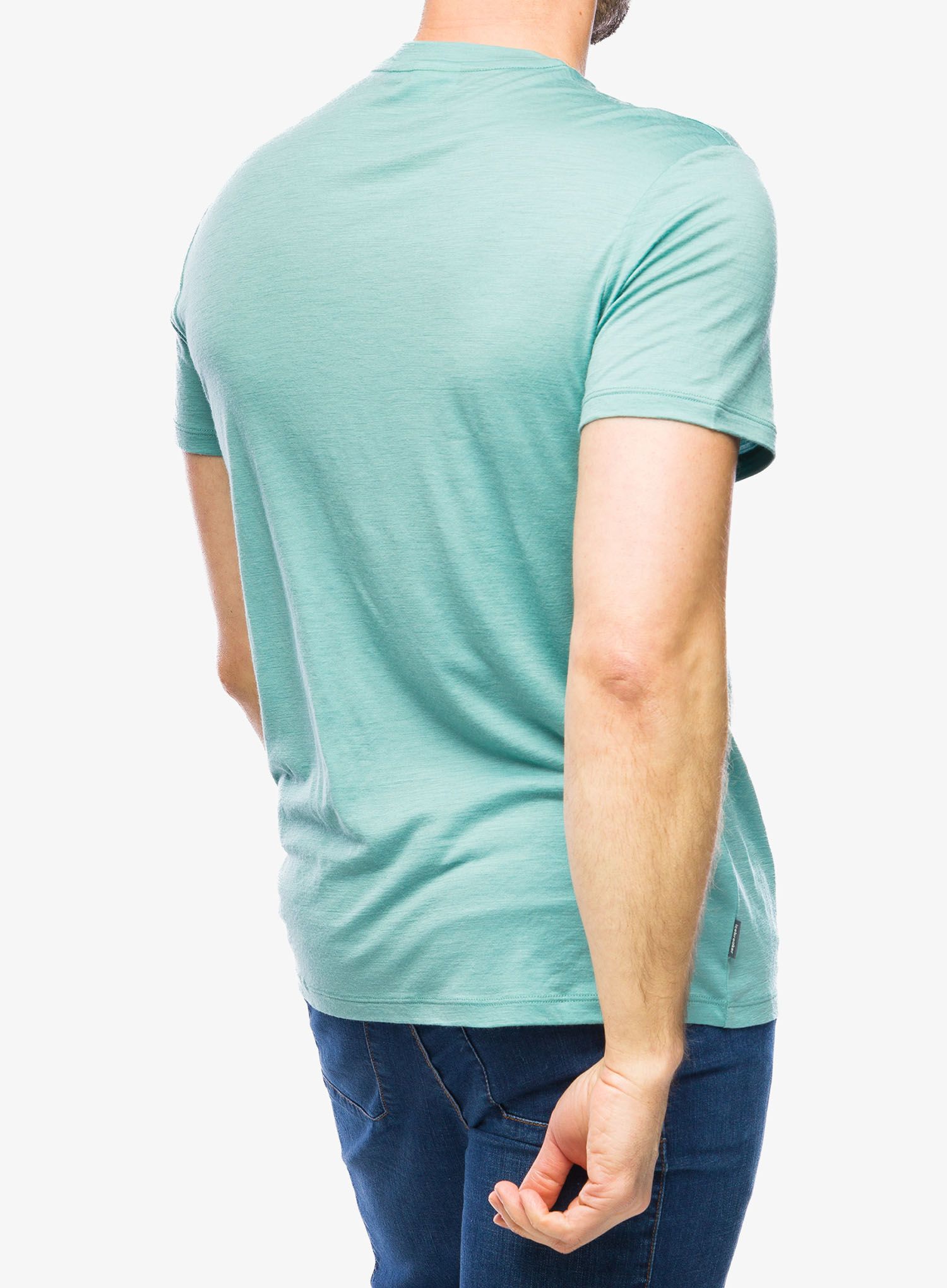 Majica s potiskom Icebreaker Merino 150 Tech Lite III SS Tee Mountain Gateway - cloud ray