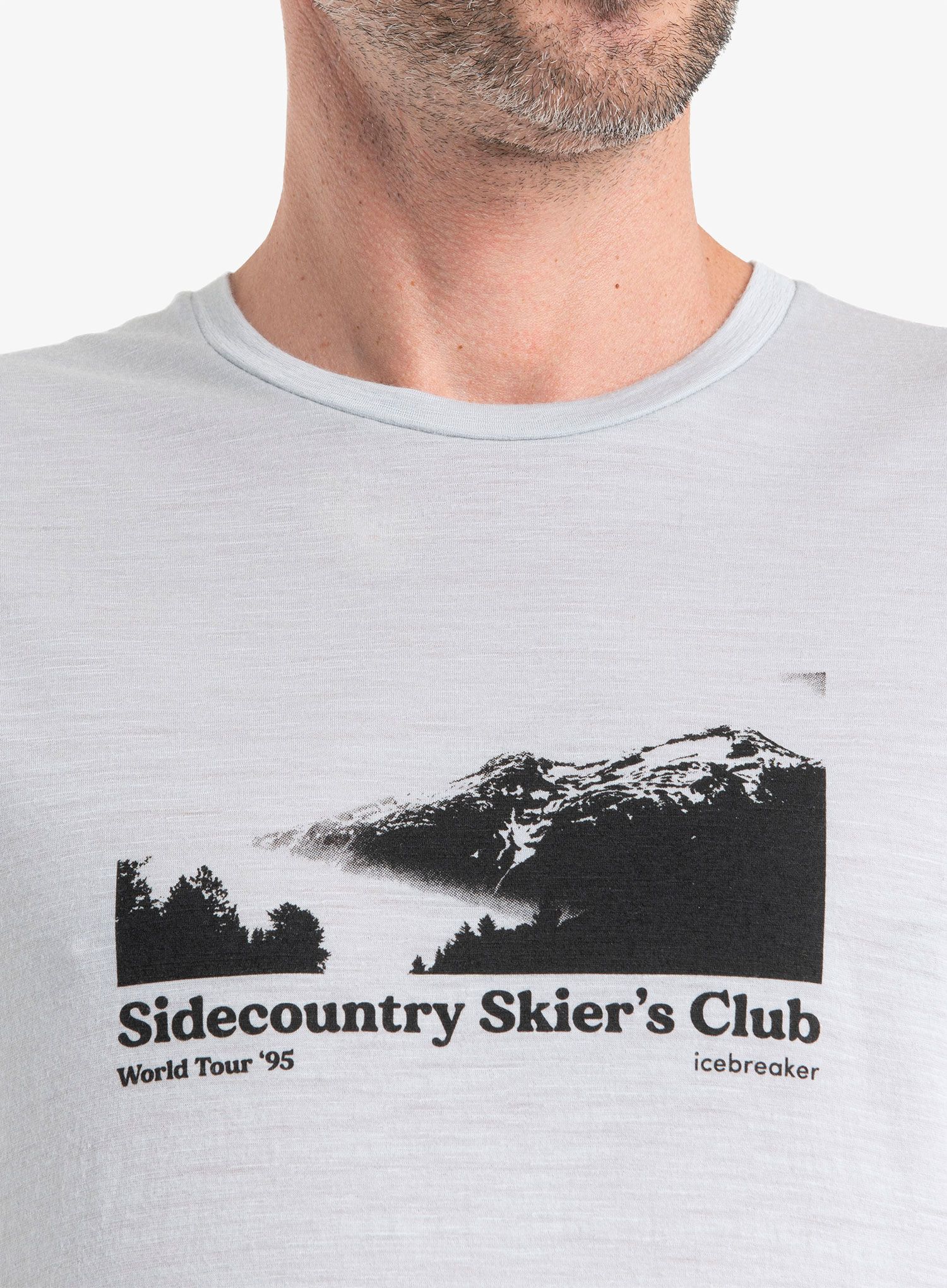 Merino majica Icebreaker Merino 150 Tech Lite II SS Tee Sidecountry Skiers Club - ether
