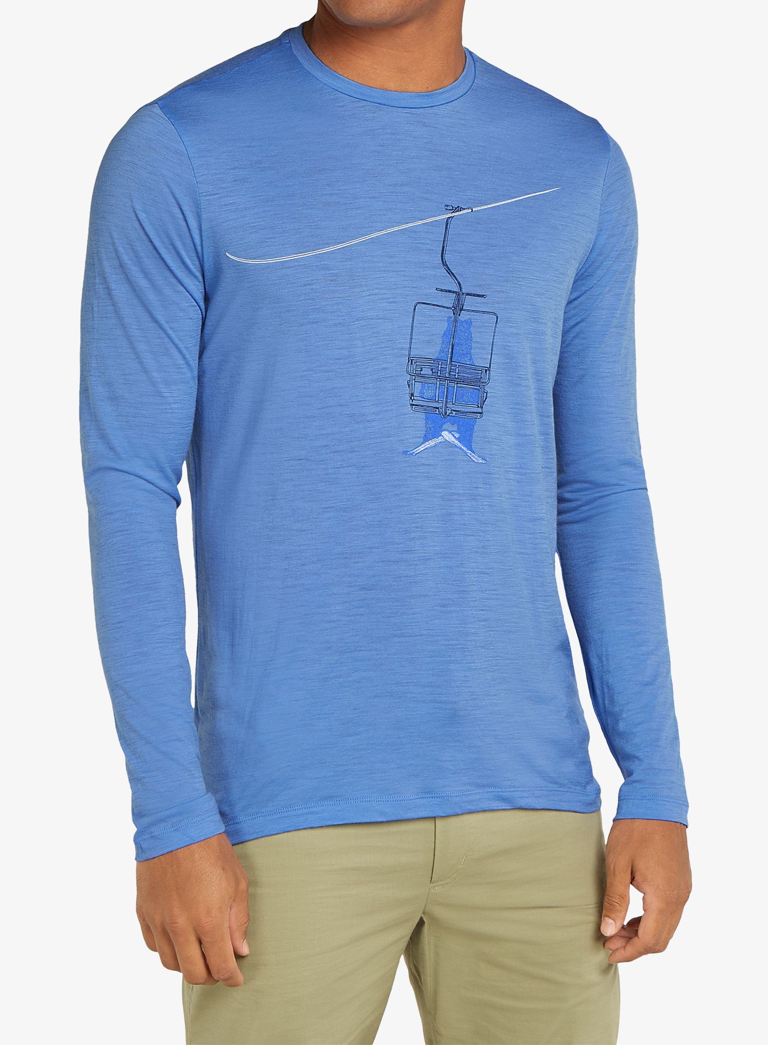 Puloverji brez kapuce Icebreaker Merino 150 Tech Lite LS Tee Bear Lift  - baja