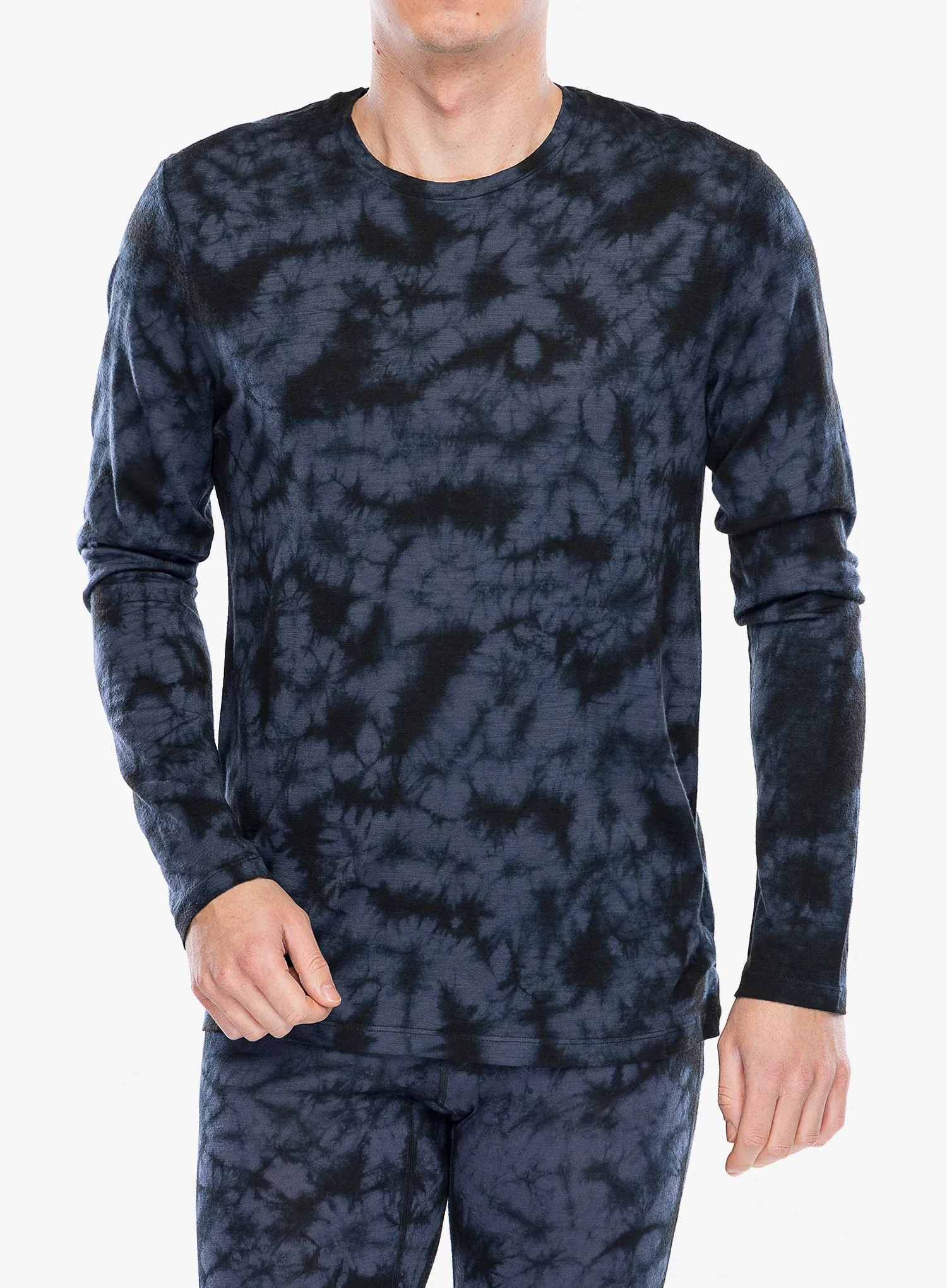 Puloverji brez kapuce Icebreaker Merino 150 Tech Lite LS Tee Cloud Dye - graphite/black/cd