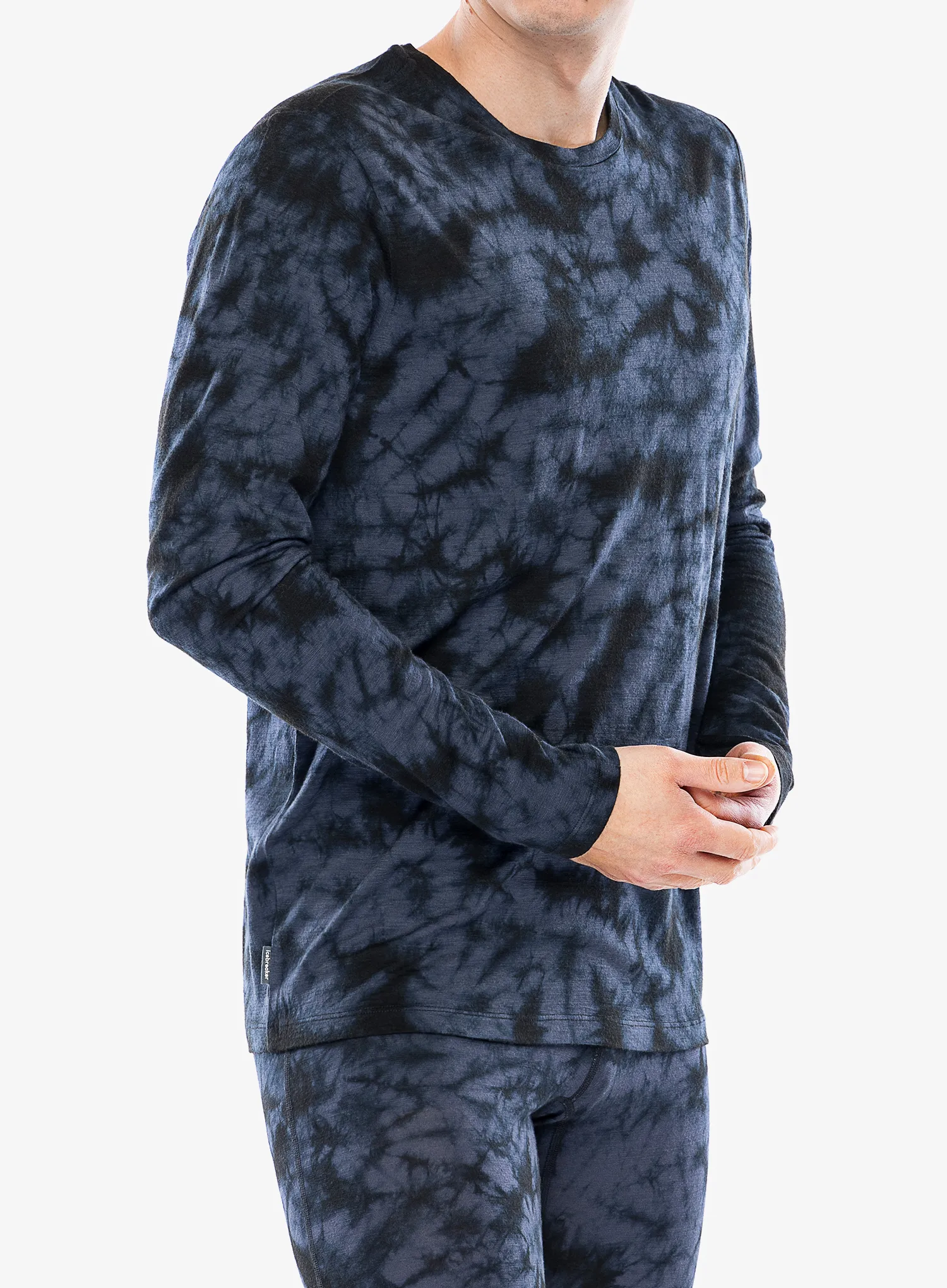 Puloverji brez kapuce Icebreaker Merino 150 Tech Lite LS Tee Cloud Dye - graphite/black/cd