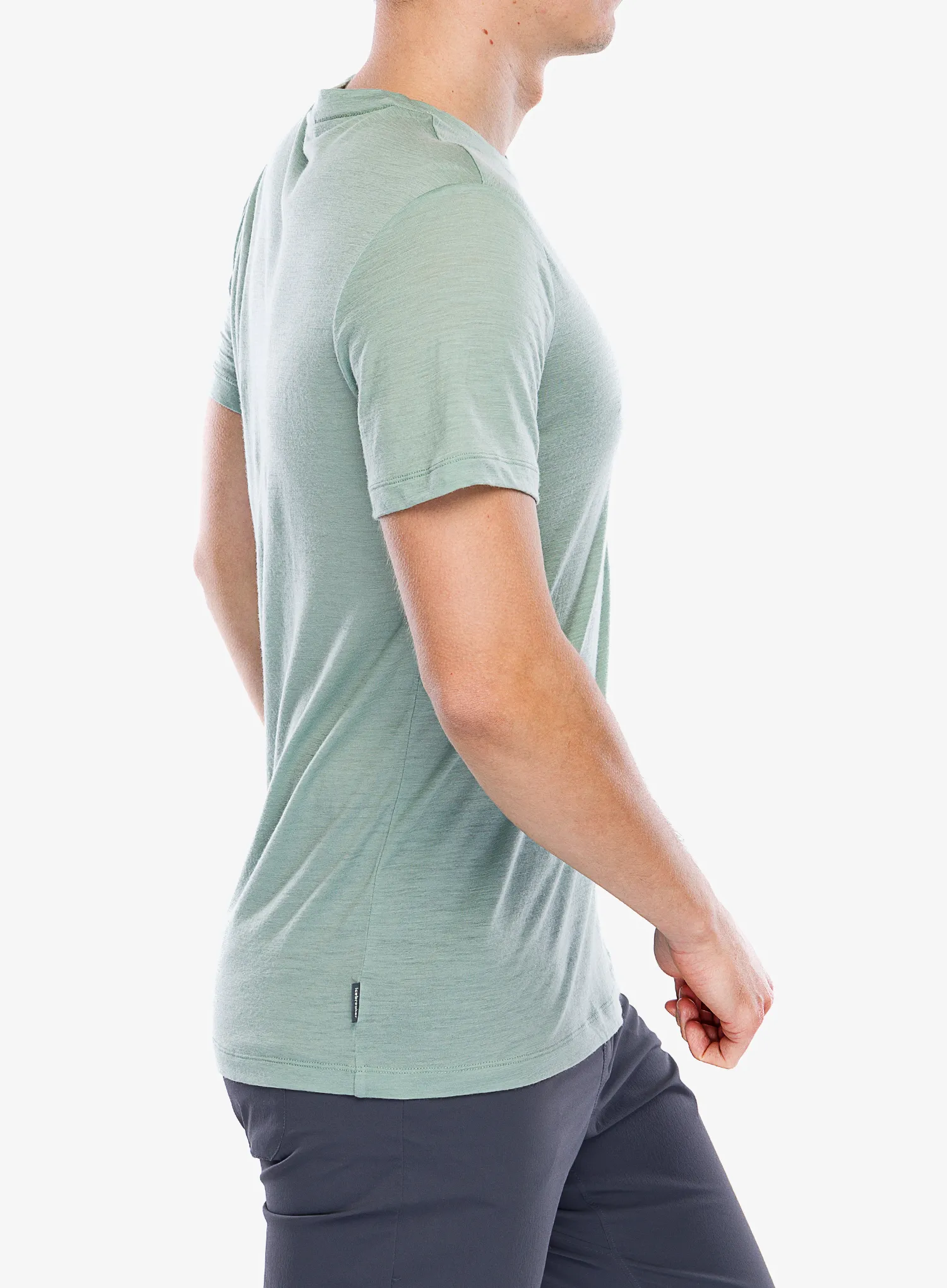 Merino majica Icebreaker Merino 150 Tech Lite SS T Polar Paddle - moss