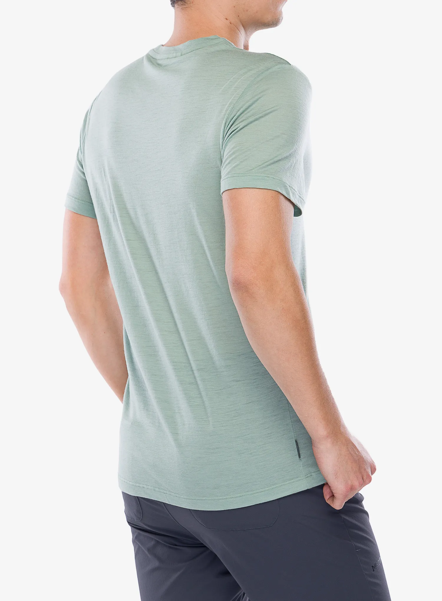 Merino majica Icebreaker Merino 150 Tech Lite SS T Rising Light - moss