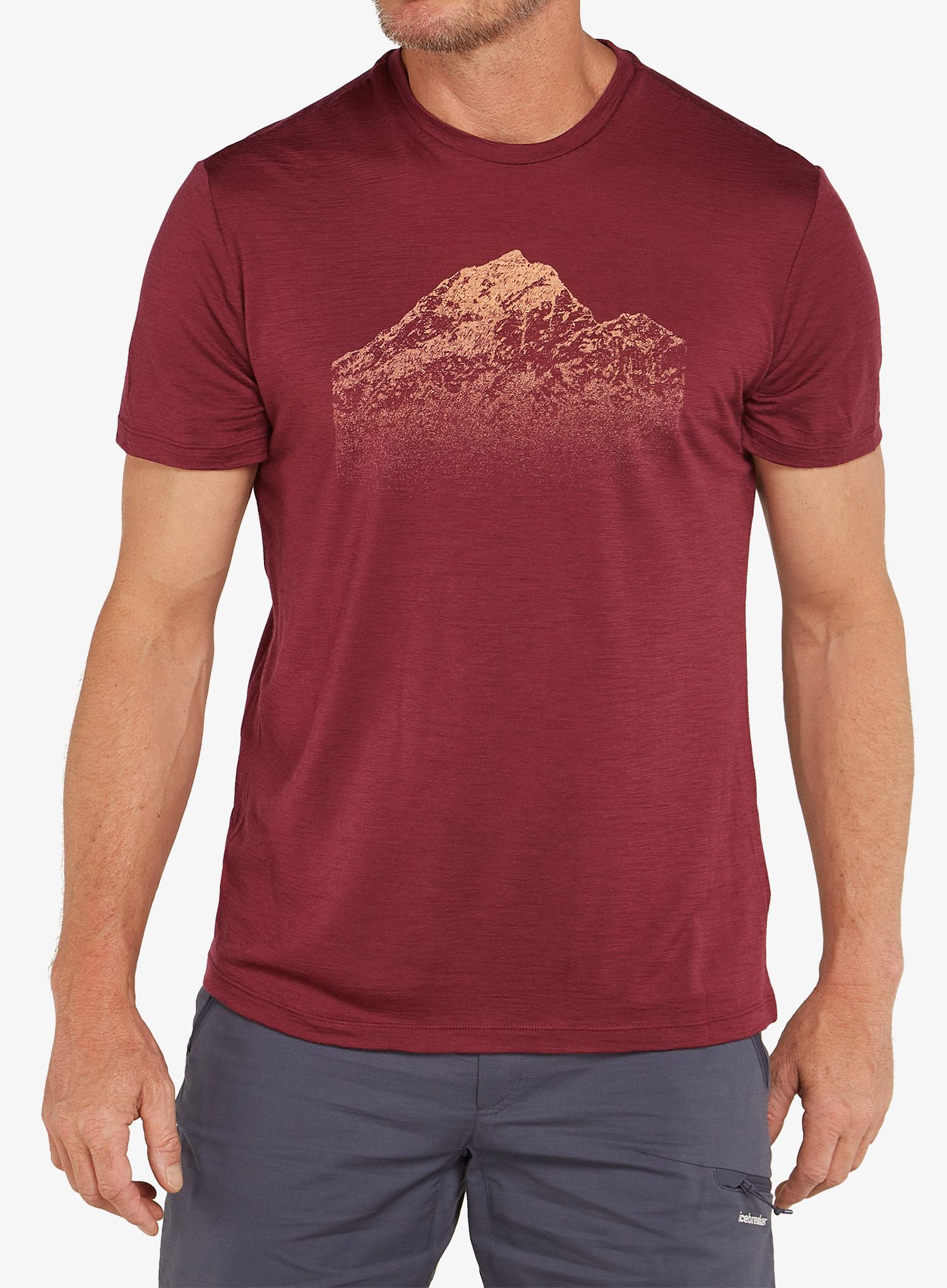 Merino majica Icebreaker Merino 150 Tech Lite SS T Rising Light - port
