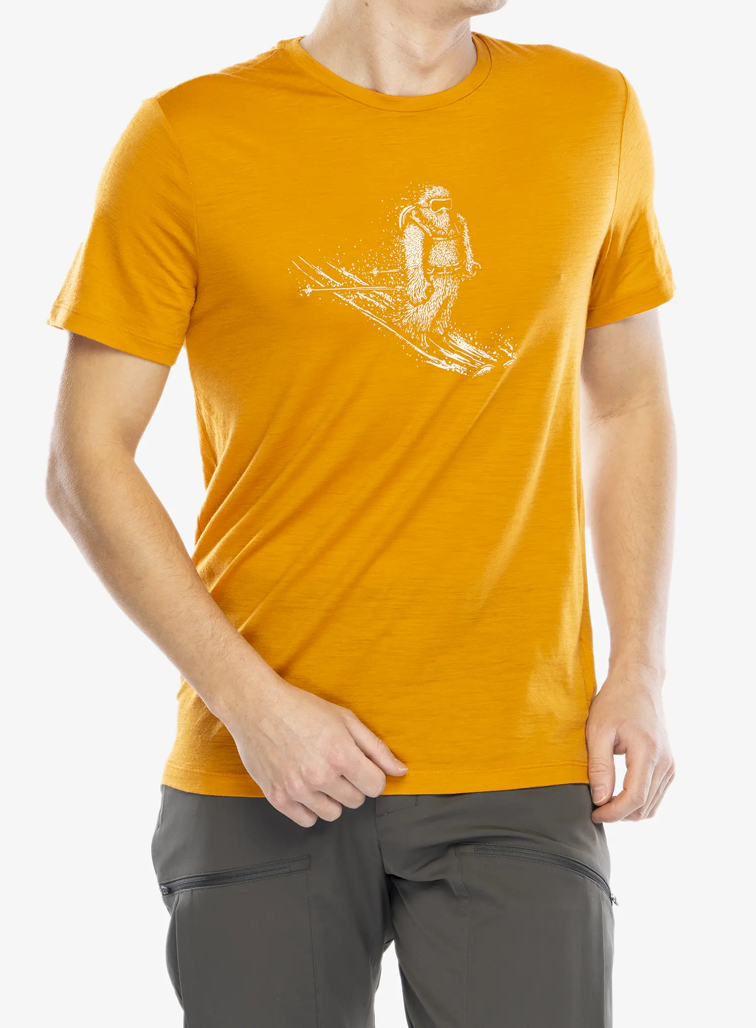 Merino majica Icebreaker Merino 150 Tech Lite SS T Skiing Yeti - ray