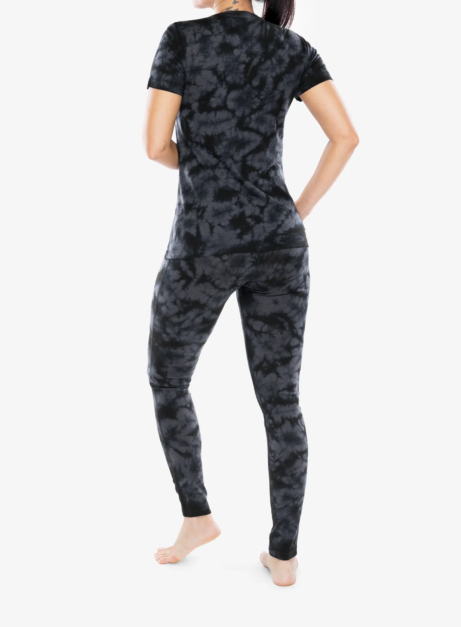 Ženska merino majica Icebreaker Merino 150 Tech Lite SS Tee Cloud Dye - graphite/black/cd