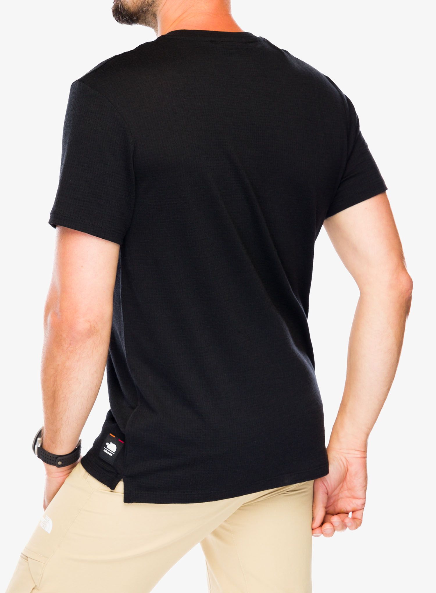Merino majica Icebreaker Merino 200 IB X TNF SS Tee - black