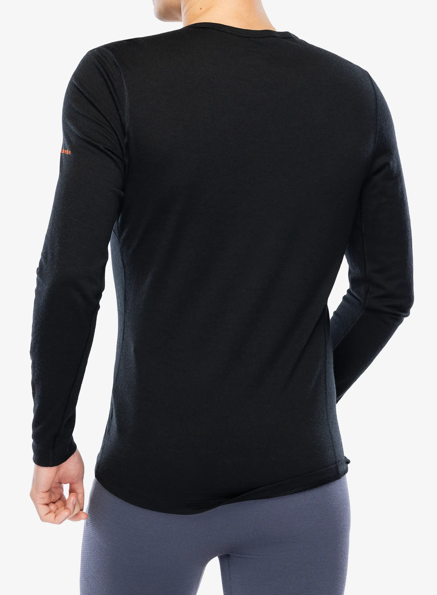 Termo flis jopa Icebreaker Merino 200 Oasis LS Crewe Ruapehu Round - black
