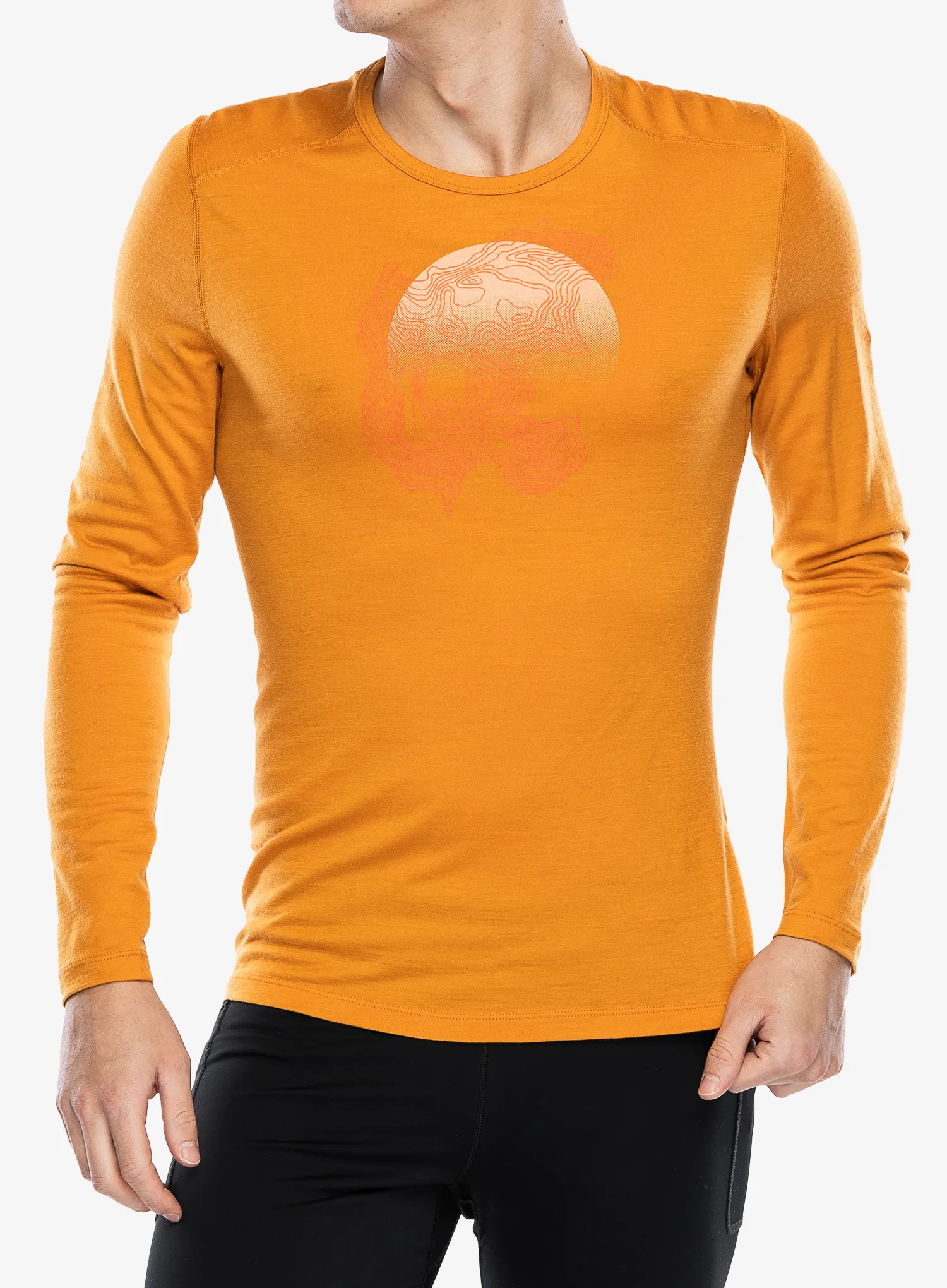 Termo flis jopa Icebreaker Merino 200 Oasis LS Crewe Ruapehu Round - ray