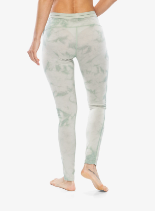 Ženske termo pajkice Icebreaker Merino 200 Oasis Leggings Cloud Dye - ashen/moss dk/cd