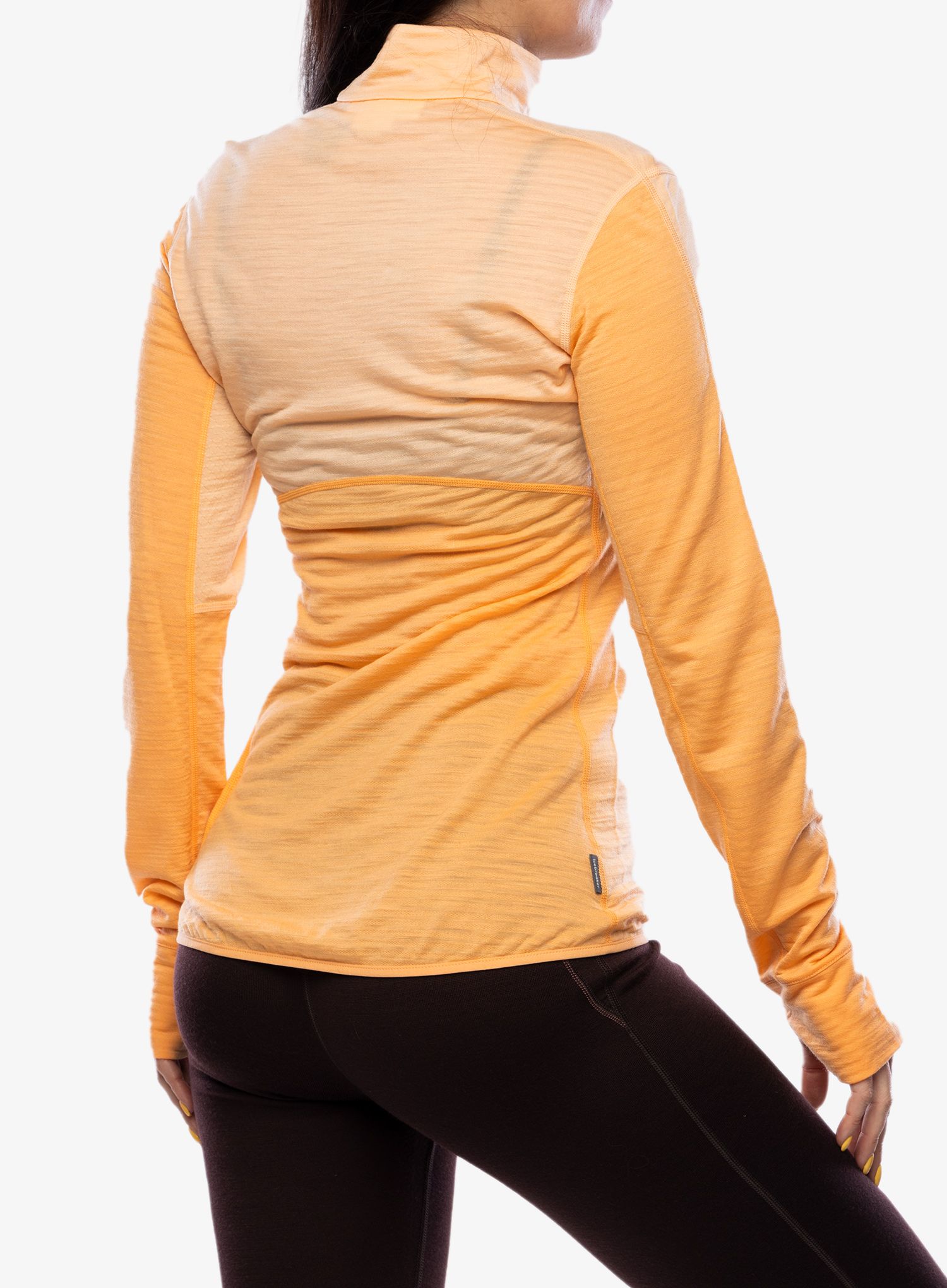 Ženska jopica Icebreaker Merino 200 Realfleece Descender LS Half Zip - sunstone/feldspar/cb