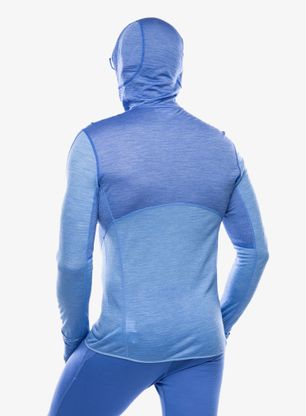 Jopica s kapuco Icebreaker Merino 200 Realfleece Descender LS Zip Hoodie - brilliant/baja/cb