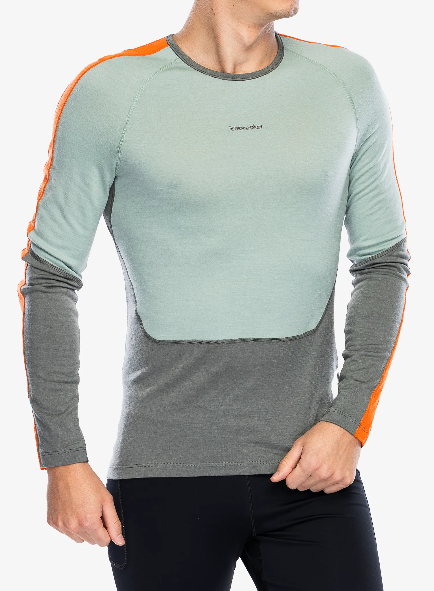 Termo flis jopa Icebreaker Merino 200 Sonebula LS Crewe - galaxy/moss/blaze/cb