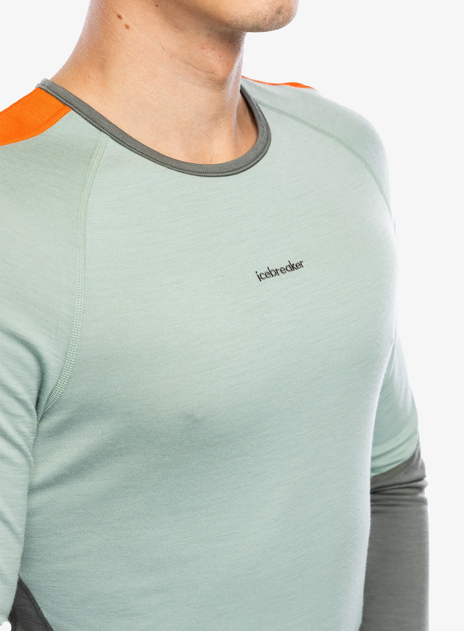 Termo flis jopa Icebreaker Merino 200 Sonebula LS Crewe - galaxy/moss/blaze/cb