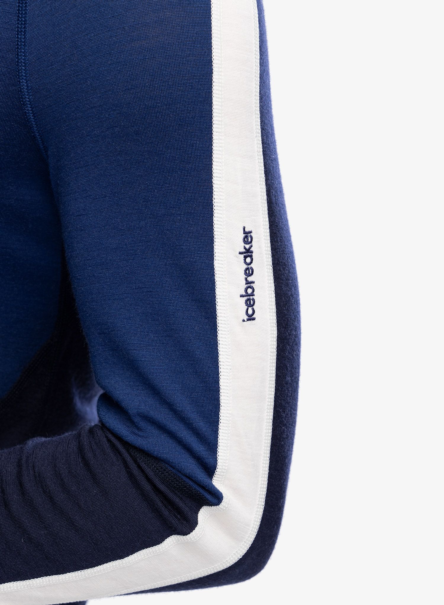 Termo flis jopa Icebreaker Merino 200 Sonebula LS Half Zip Hood - mid nvy/royal nvy/snow/cb