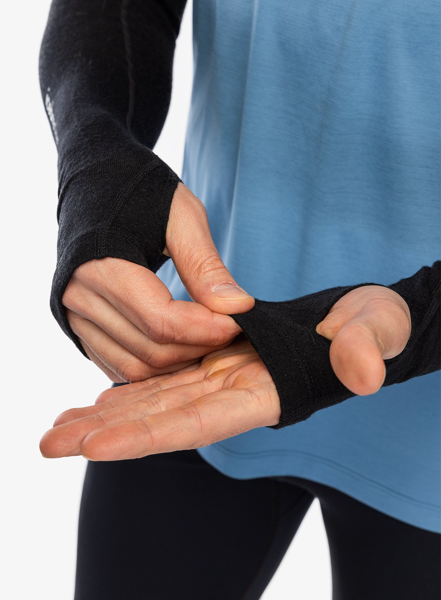 Tekaške rokavi Icebreaker Merino 200 ZoneKnit Arm Sleeves - black