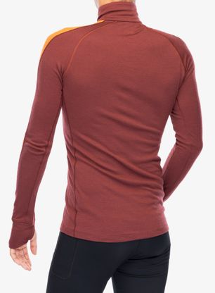 Termo flis jopa Icebreaker Merino 200 ZoneKnit LS Half Zip - port/blaze/cb