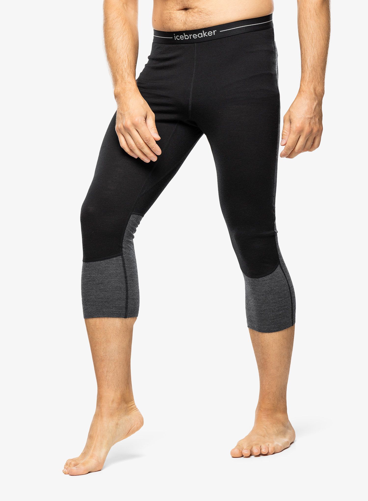 Termo pajkice Icebreaker Merino 200 ZoneKnit Legless - black/jet