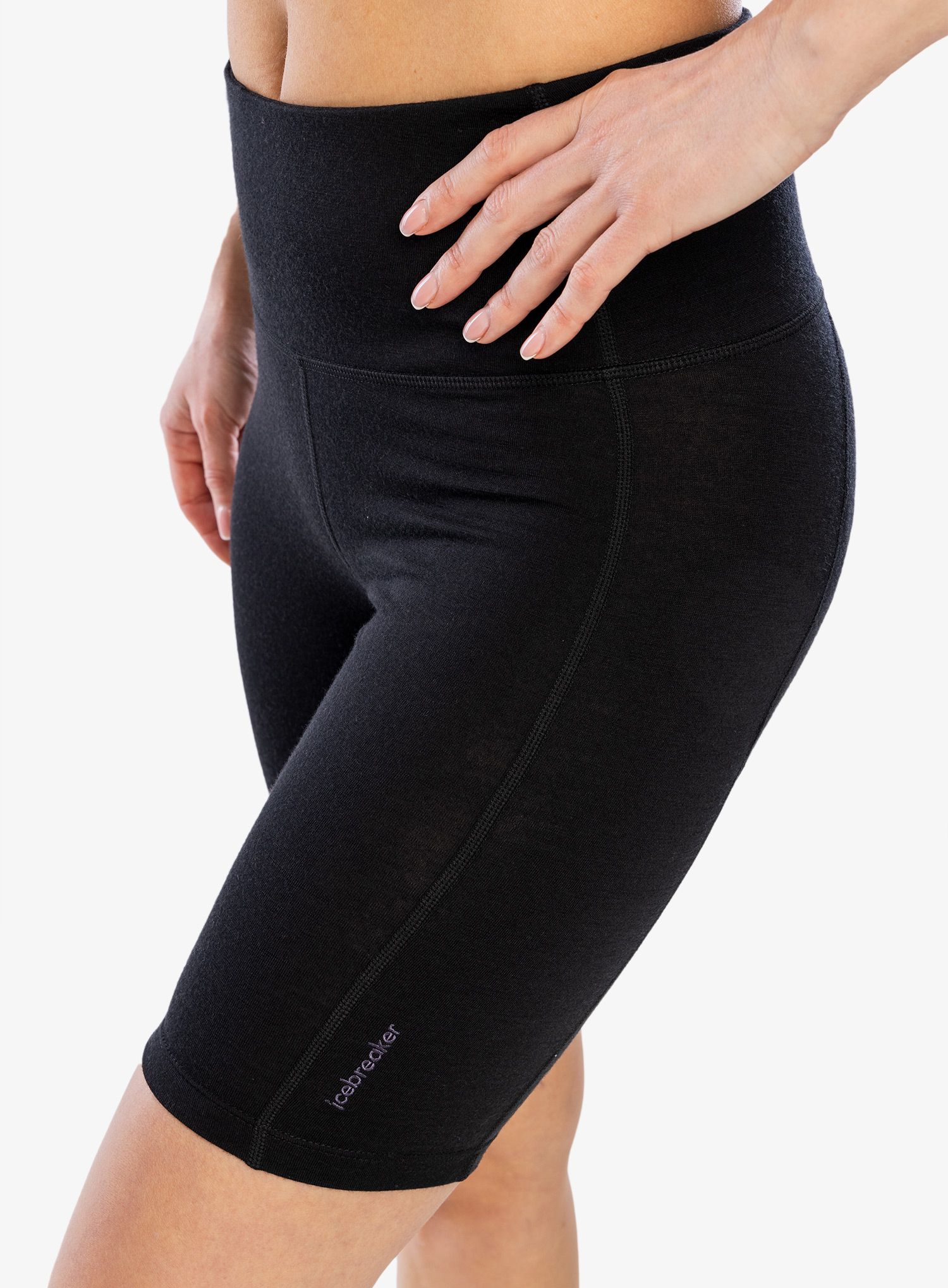 Ženske kratke hlače Icebreaker Merino 260 Fastray II 8 High Rise Shorts - black