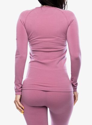 Ženska termo flis jopa Icebreaker Merino 260 Zoneknit Seamless LS Crewe - deco