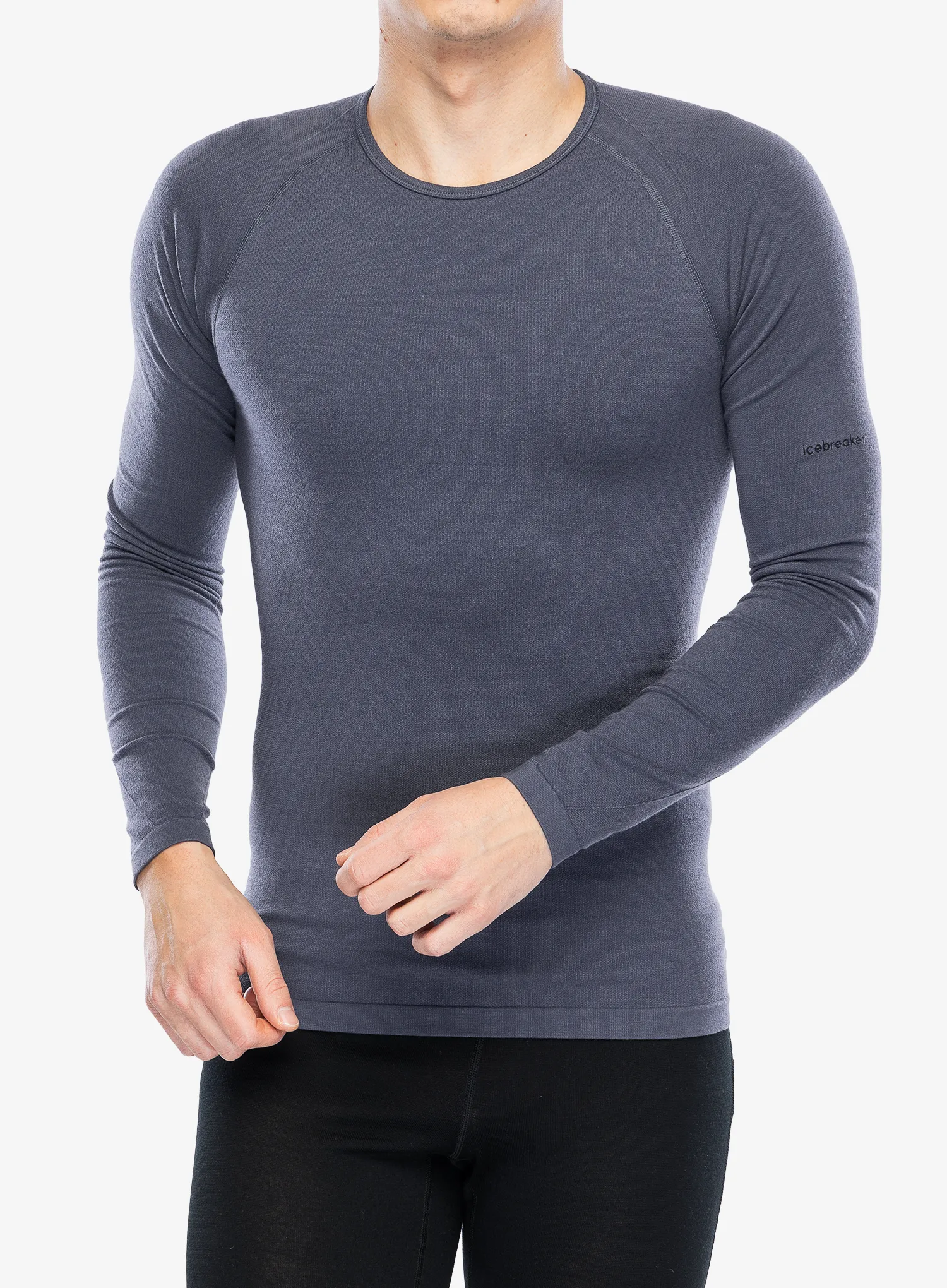 Termo flis jopa Icebreaker Merino 260 Zoneknit Seamless LS Crewe - graphite