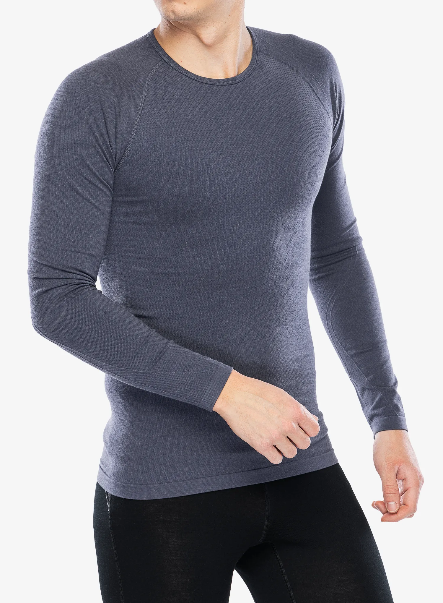Termo flis jopa Icebreaker Merino 260 Zoneknit Seamless LS Crewe - graphite