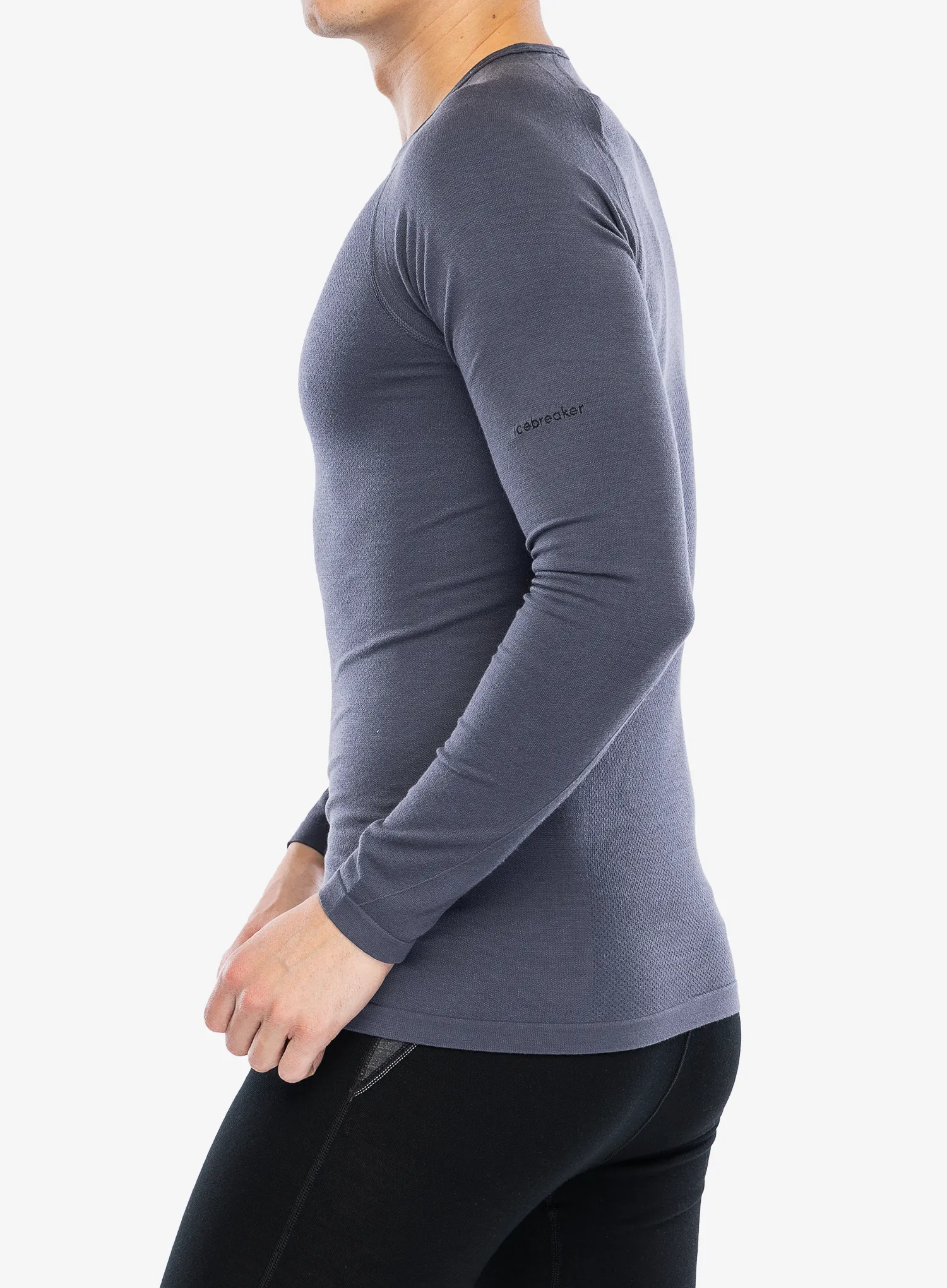 Termo flis jopa Icebreaker Merino 260 Zoneknit Seamless LS Crewe - graphite