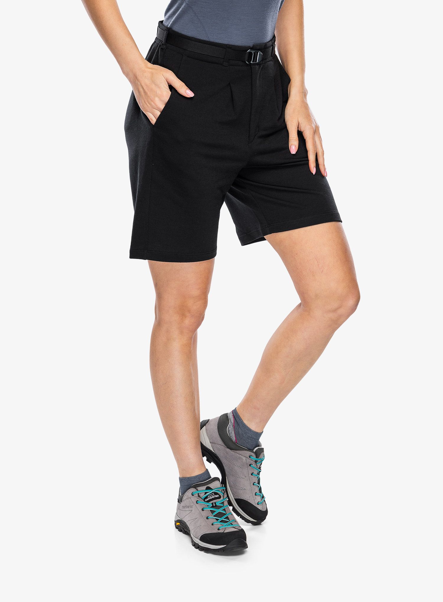 Ženske kratke hlače Icebreaker Merino IB X TNF Shorts - black