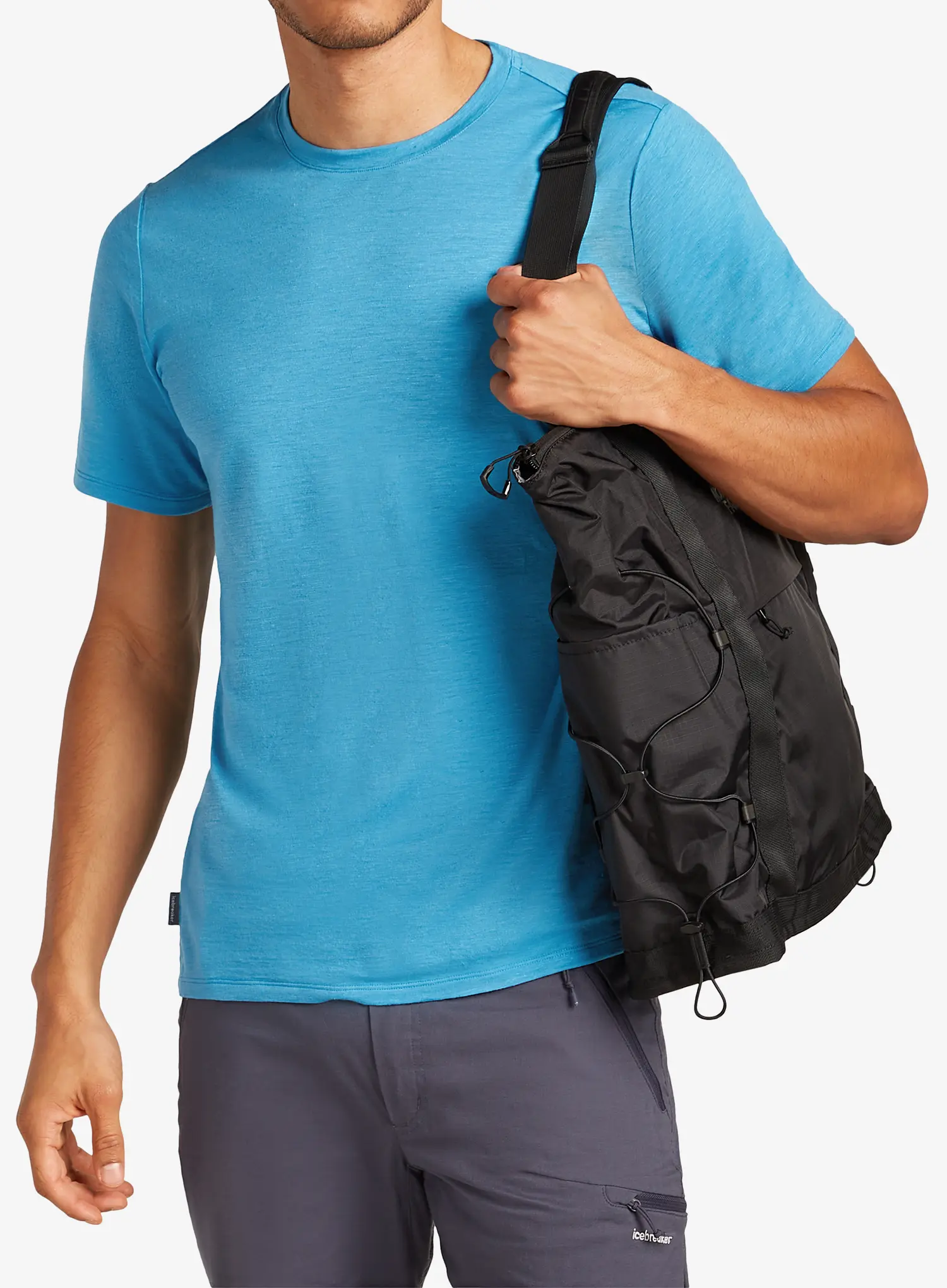 Merino majica Icebreaker Merino Linen SS Tee - arctic