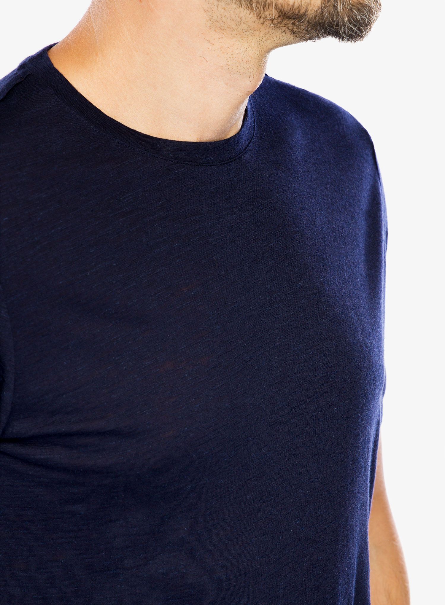 Merino majica Icebreaker Merino Linen SS Tee - midnight navy