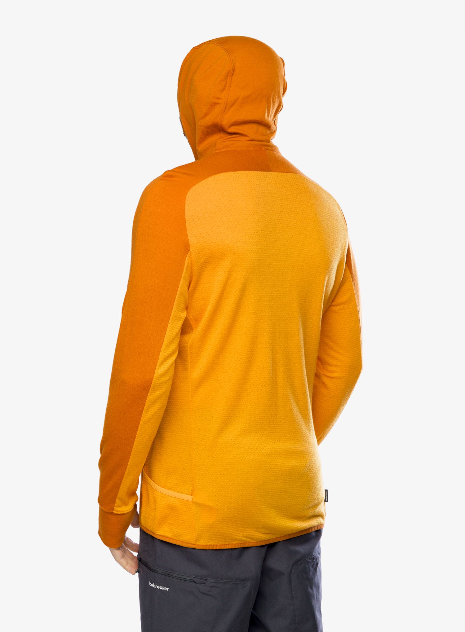 Jopica Icebreaker Merino Quantum ZoneKnit LS Zip Hoodie - earth/solar