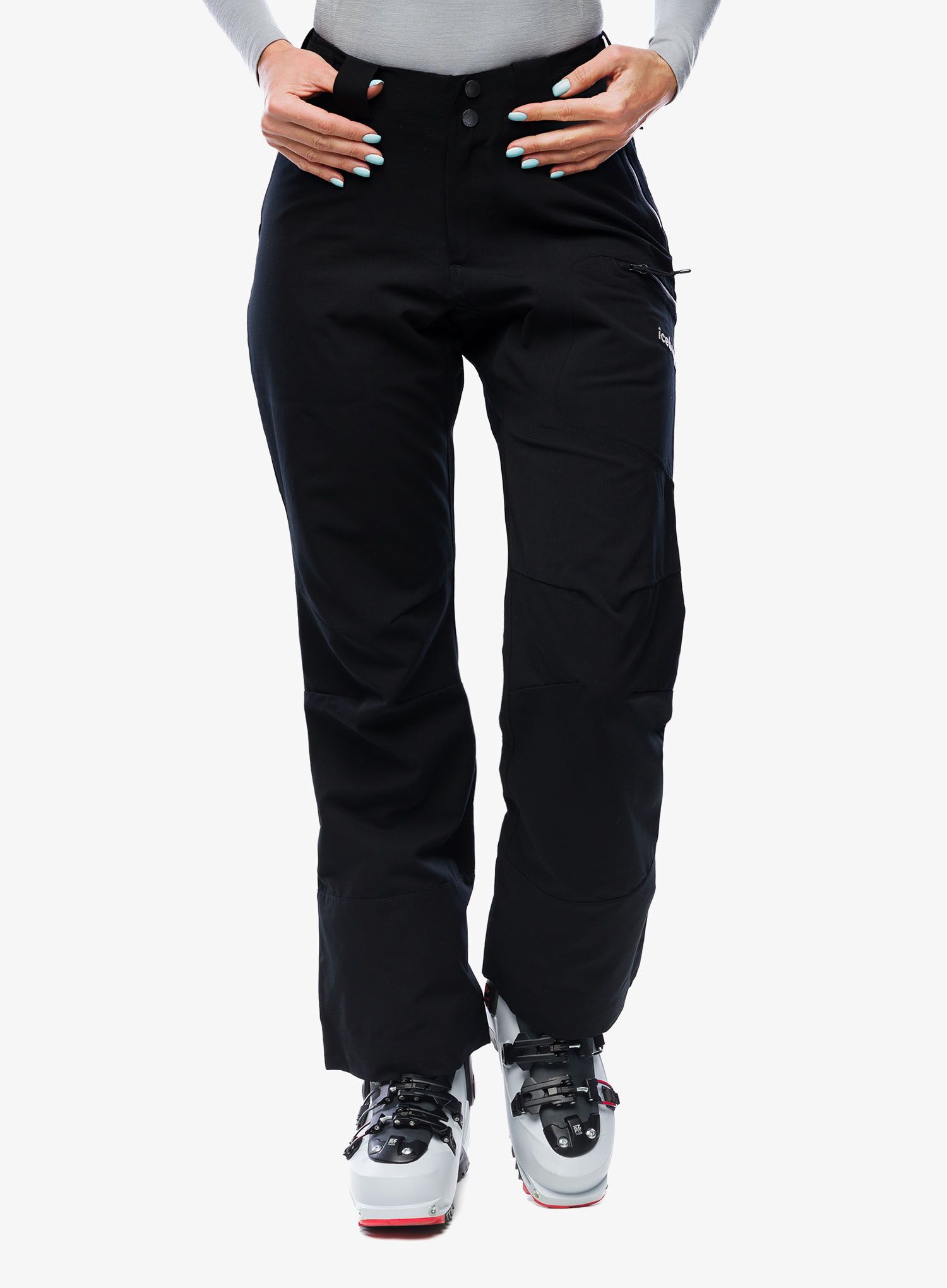 Ženske softshell hlače Icebreaker Merino Shell+ Peak Pants - black