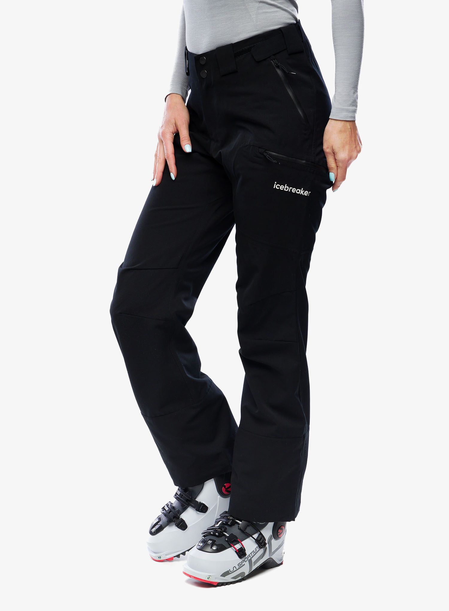 Ženske softshell hlače Icebreaker Merino Shell+ Peak Pants - black