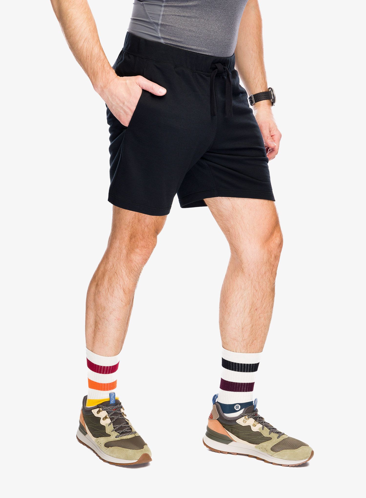 Pohodniške kratke hlače Icebreaker Merino Shifter II Shorts - black