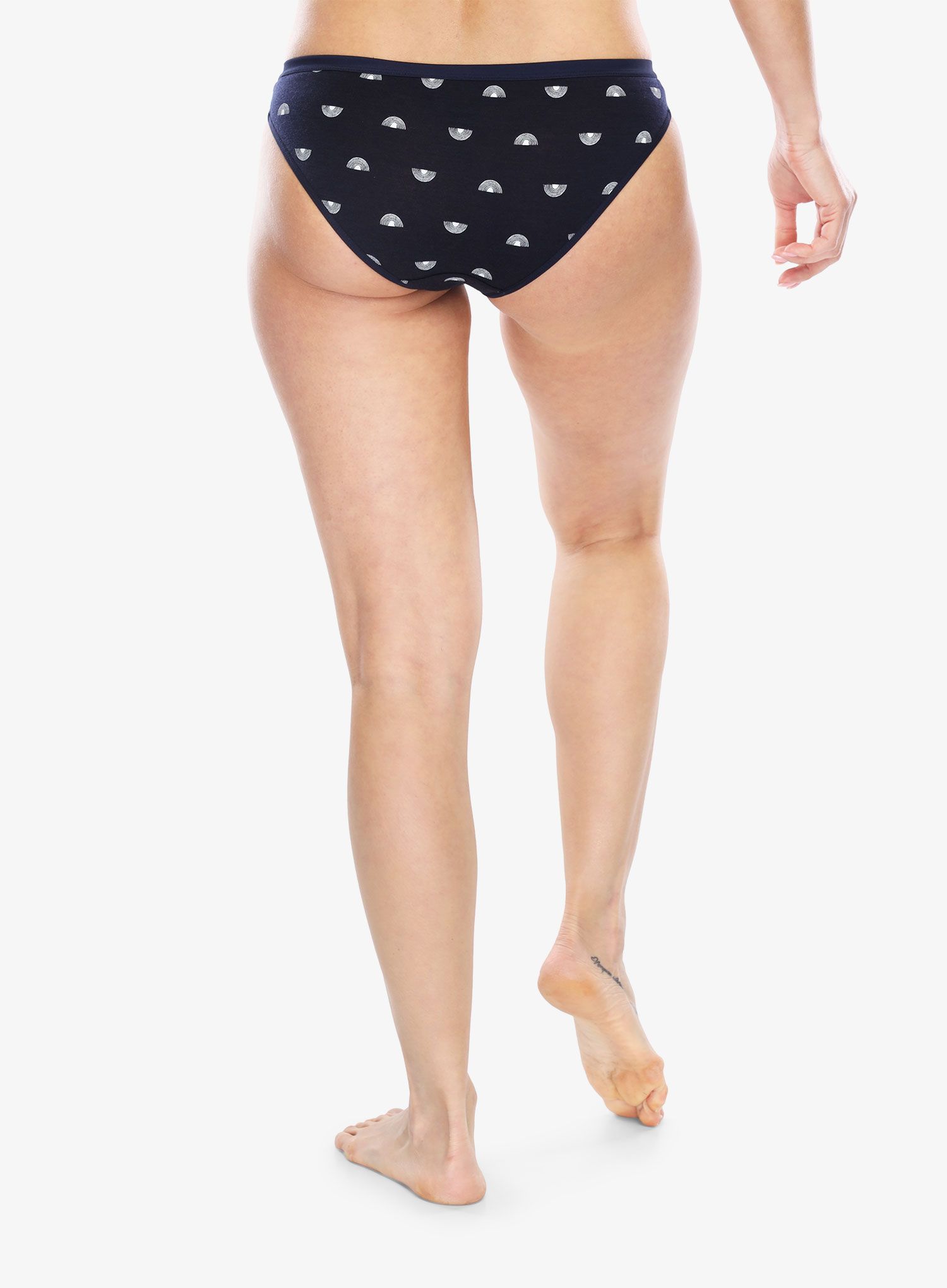 Ženske spodnjice Icebreaker Merino Siren Bikini Shine AOP - midnight navy/aop