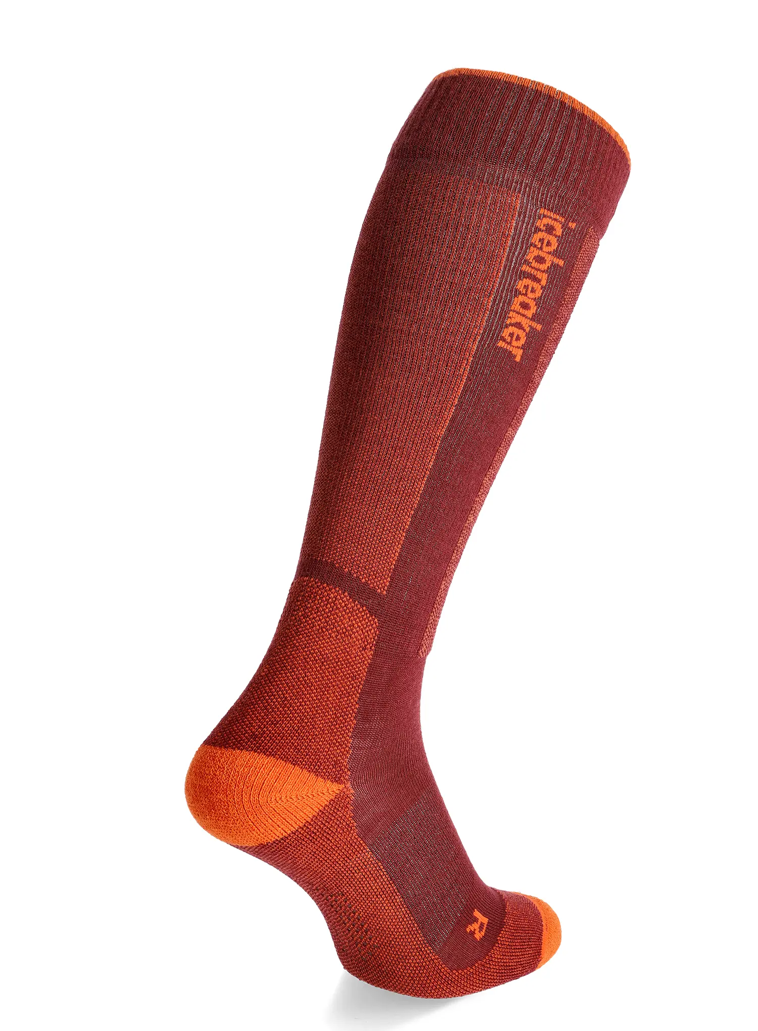 Smučarske nogavice Icebreaker Merino Ski+ Light OTC - port/blaze/cedar wood