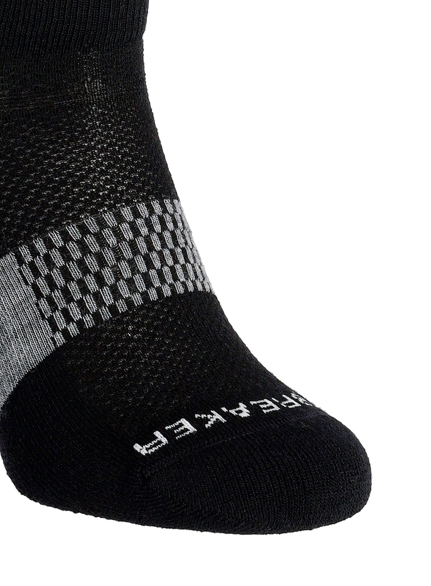 Ženske nogavice Icebreaker Multisport Light Micro - black/snow/metro hthr
