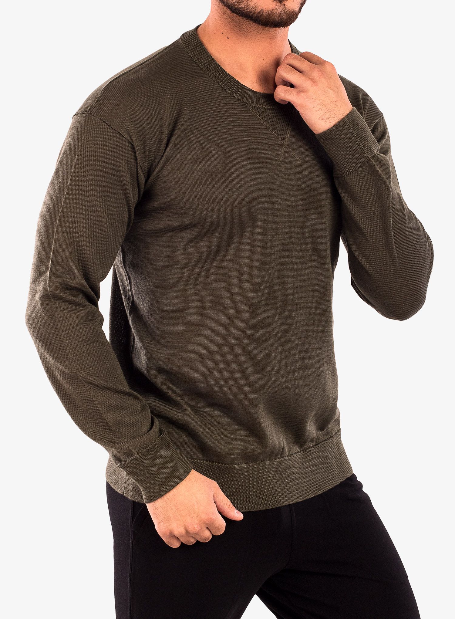 Moški pulover Icebreaker Nova Sweater Sweatshirt - loden