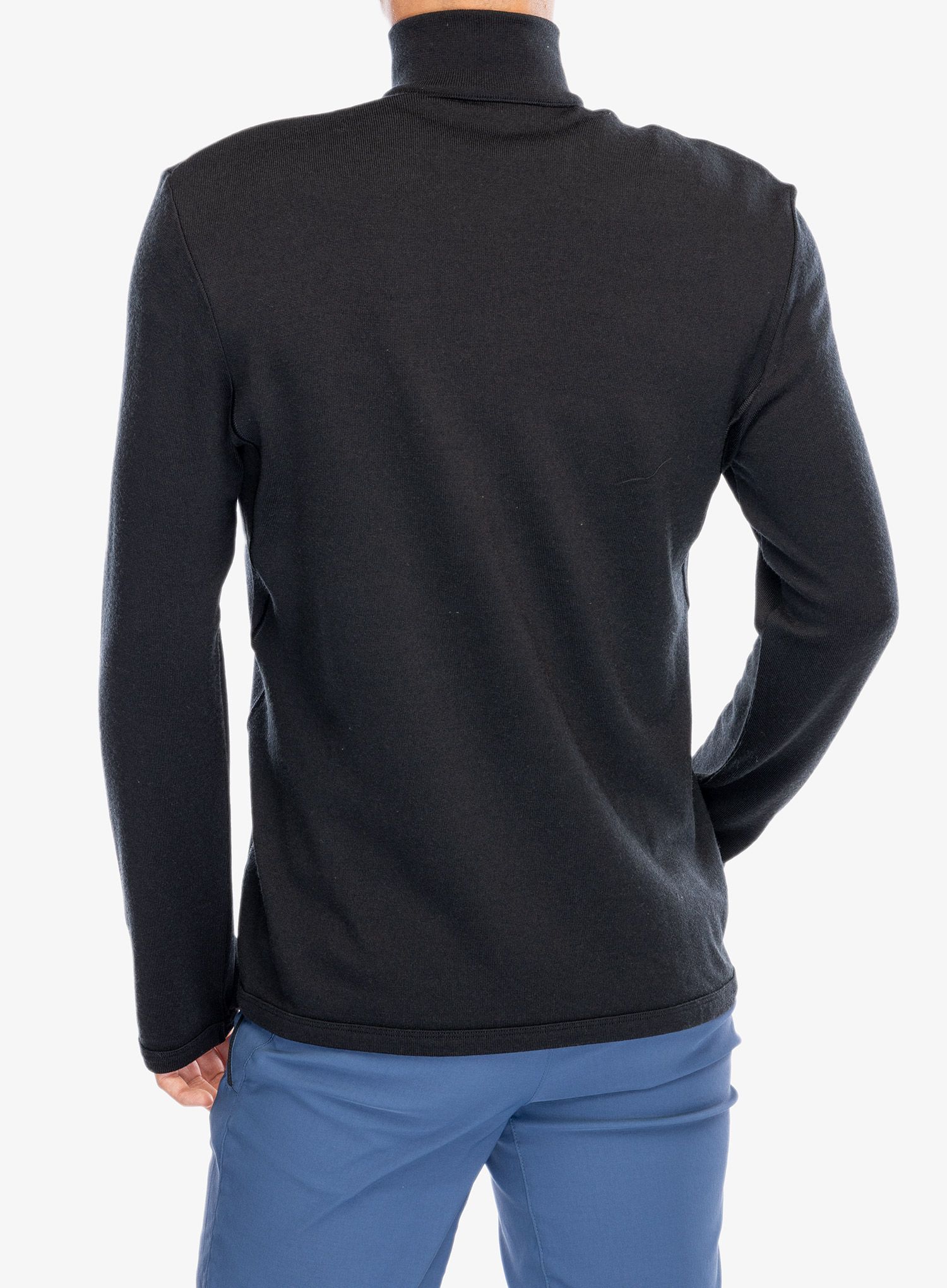 Puloverji brez kapuce Icebreaker Original LS Half Zip - black