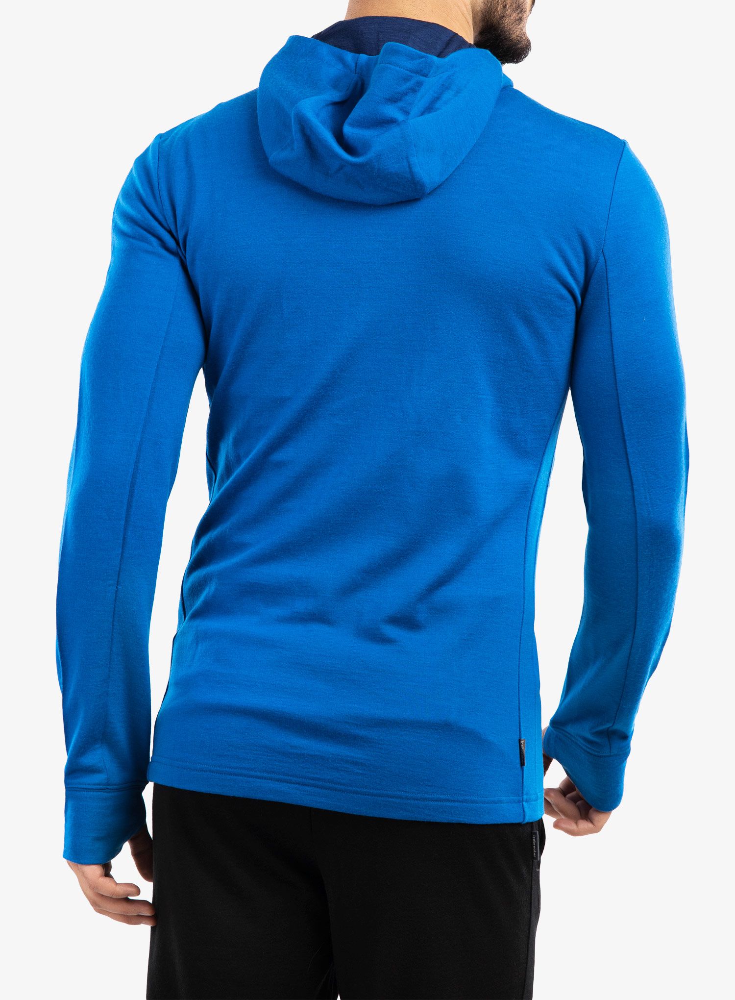 Jopica Icebreaker Quantum III LS Zip Hood - lazurite/royal navy