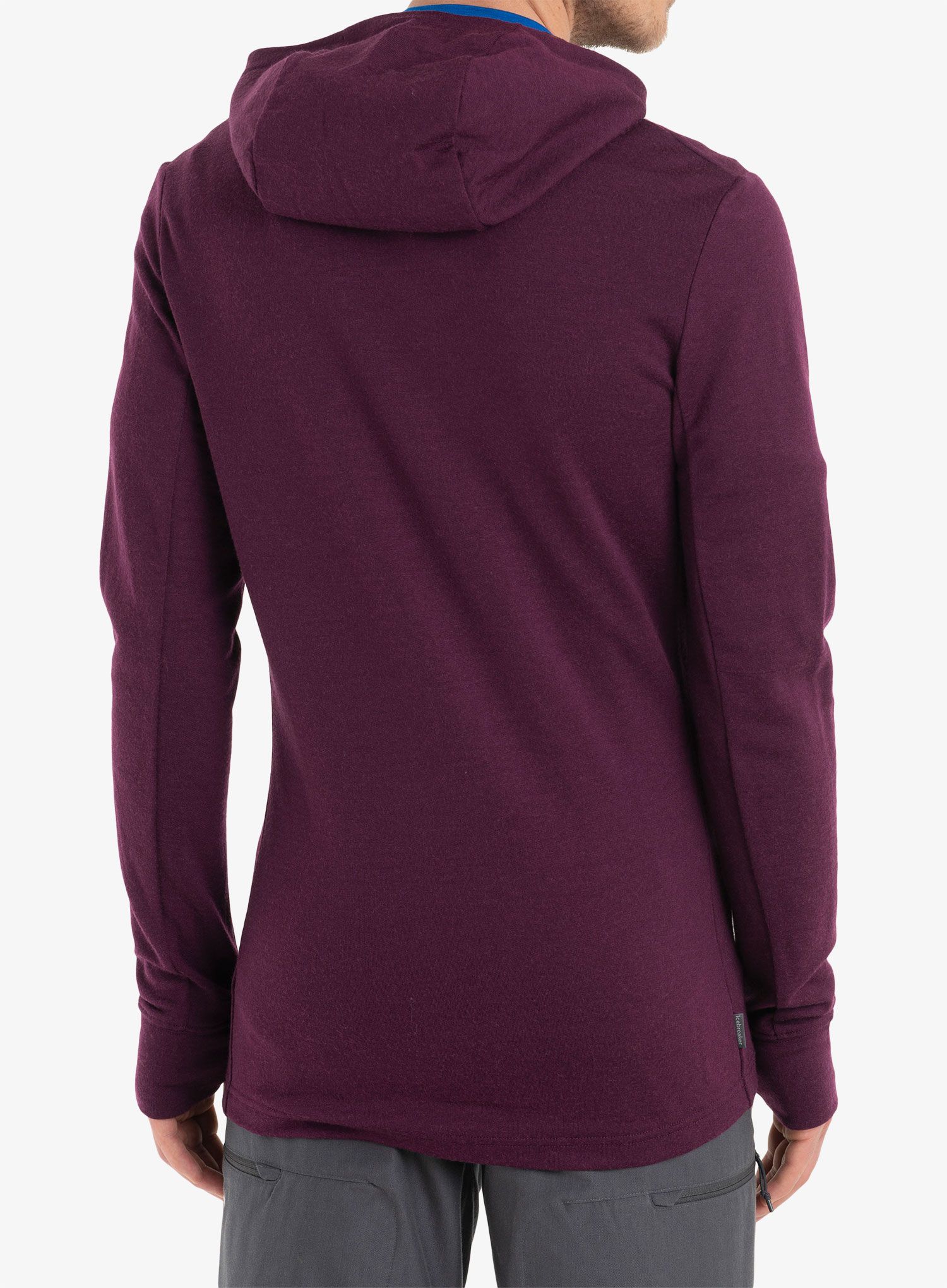 Moška jopica Icebreaker Quantum III LS Zip Hood - nightshade