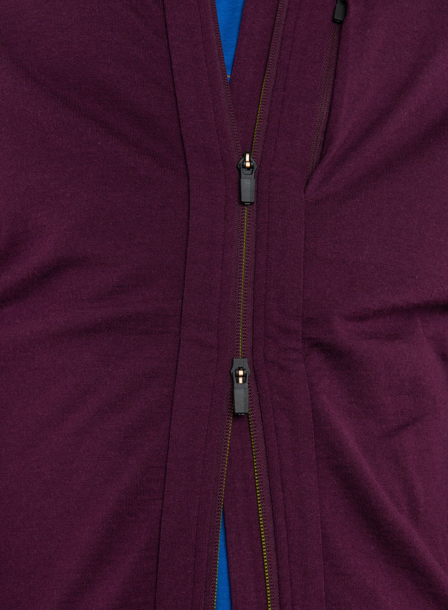 Moška jopica Icebreaker Quantum III LS Zip Hood - nightshade