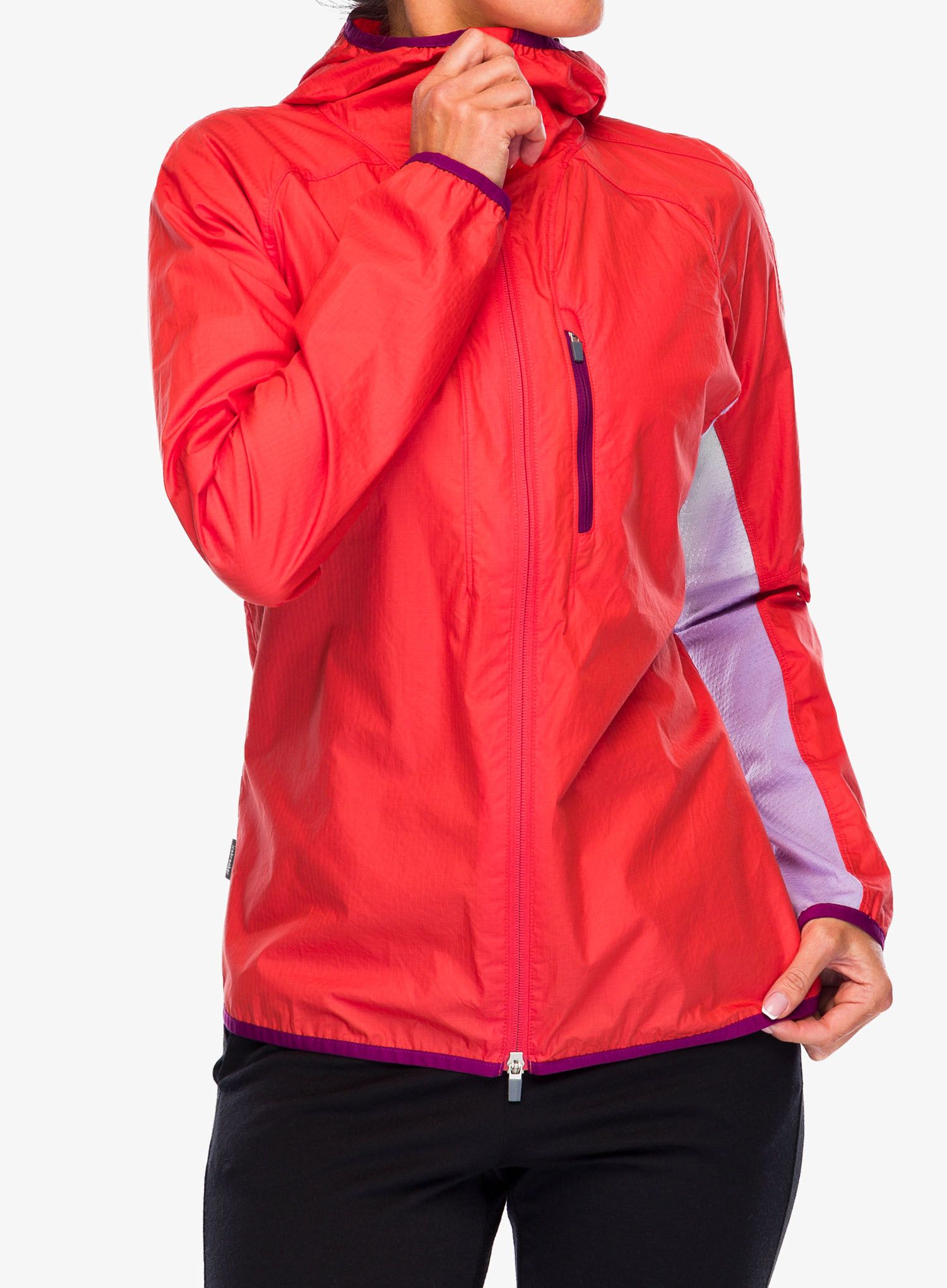 Ženski softshell Icebreaker Shell+ Cotton Windbreaker - earth/purple