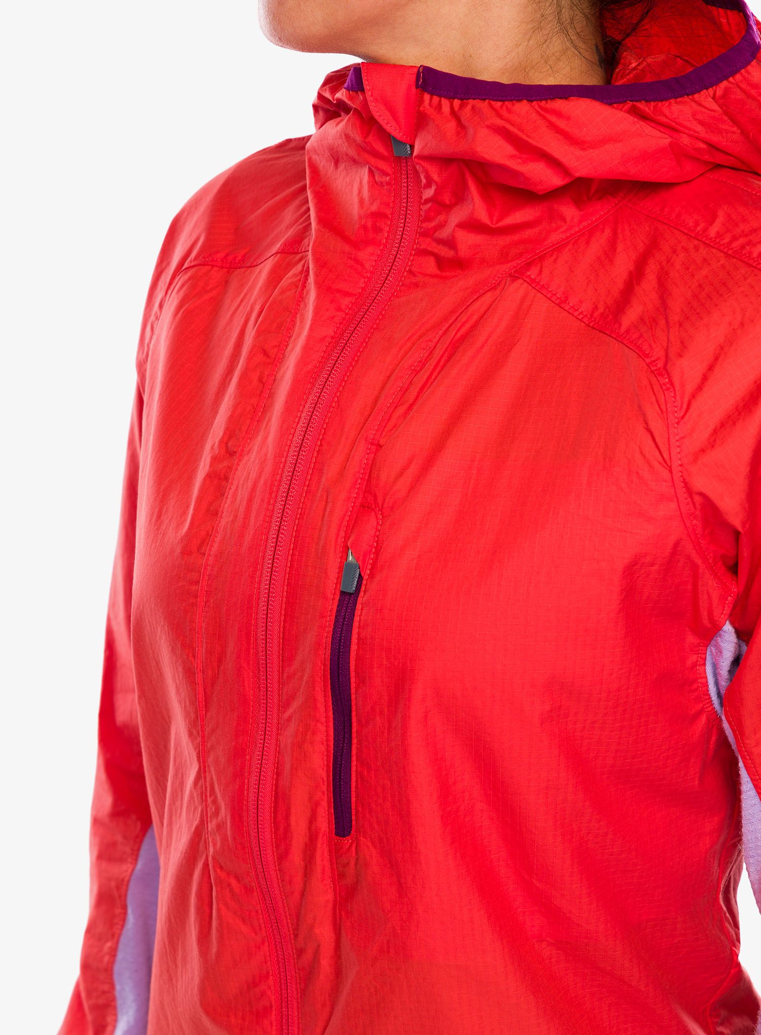 Ženski softshell Icebreaker Shell+ Cotton Windbreaker - earth/purple