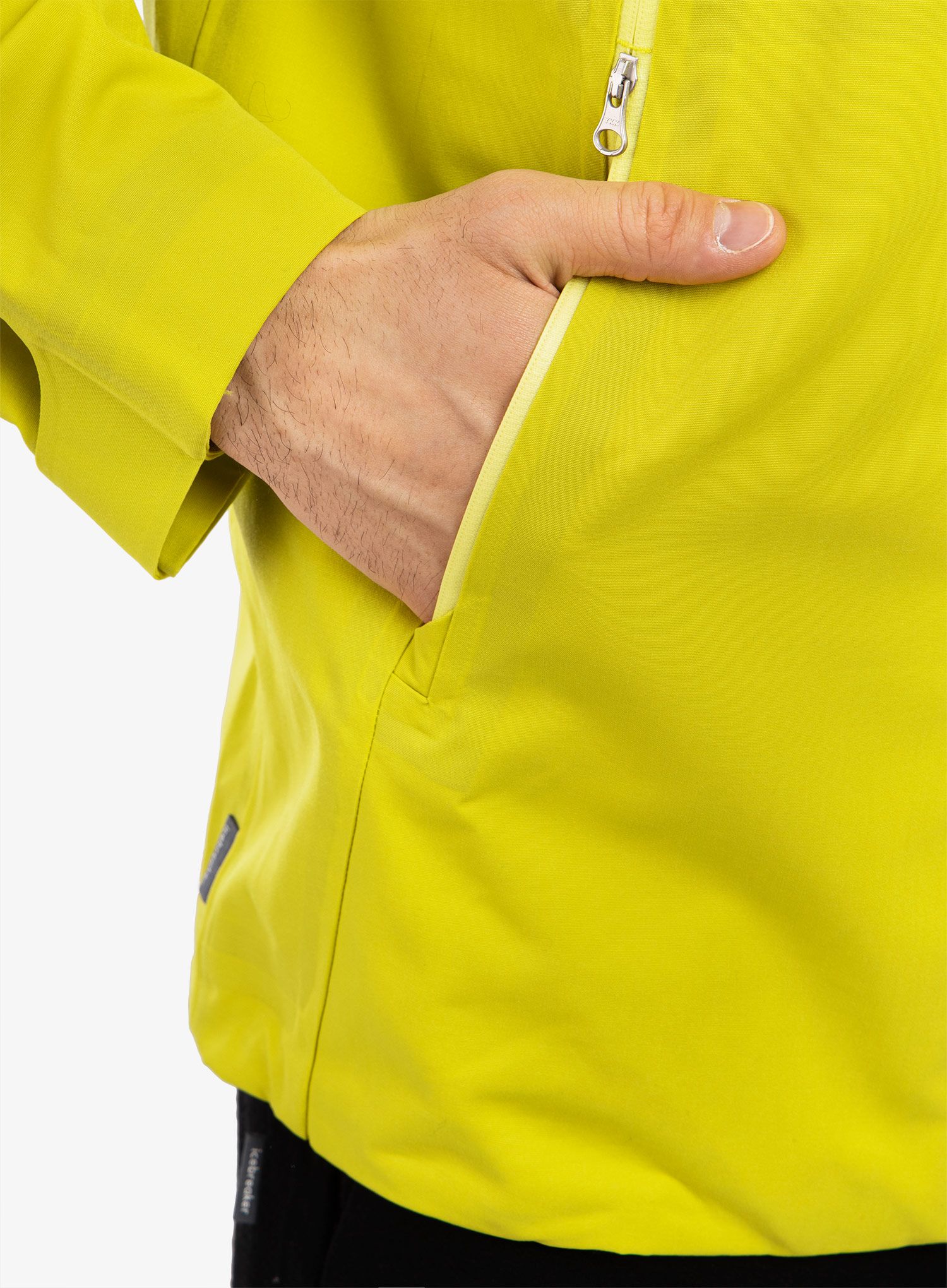 Moška jakna Icebreaker Shell+ Hooded Jacket - shine