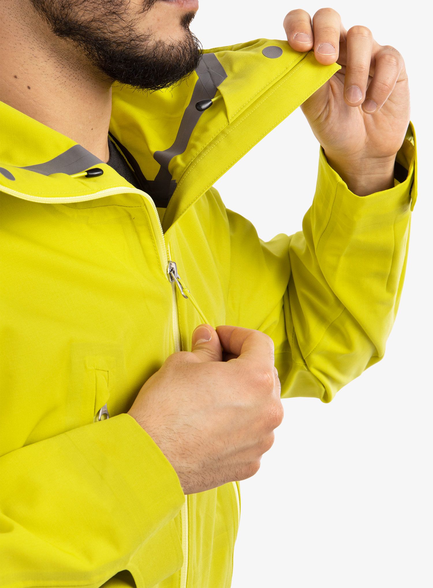 Moška jakna Icebreaker Shell+ Hooded Jacket - shine