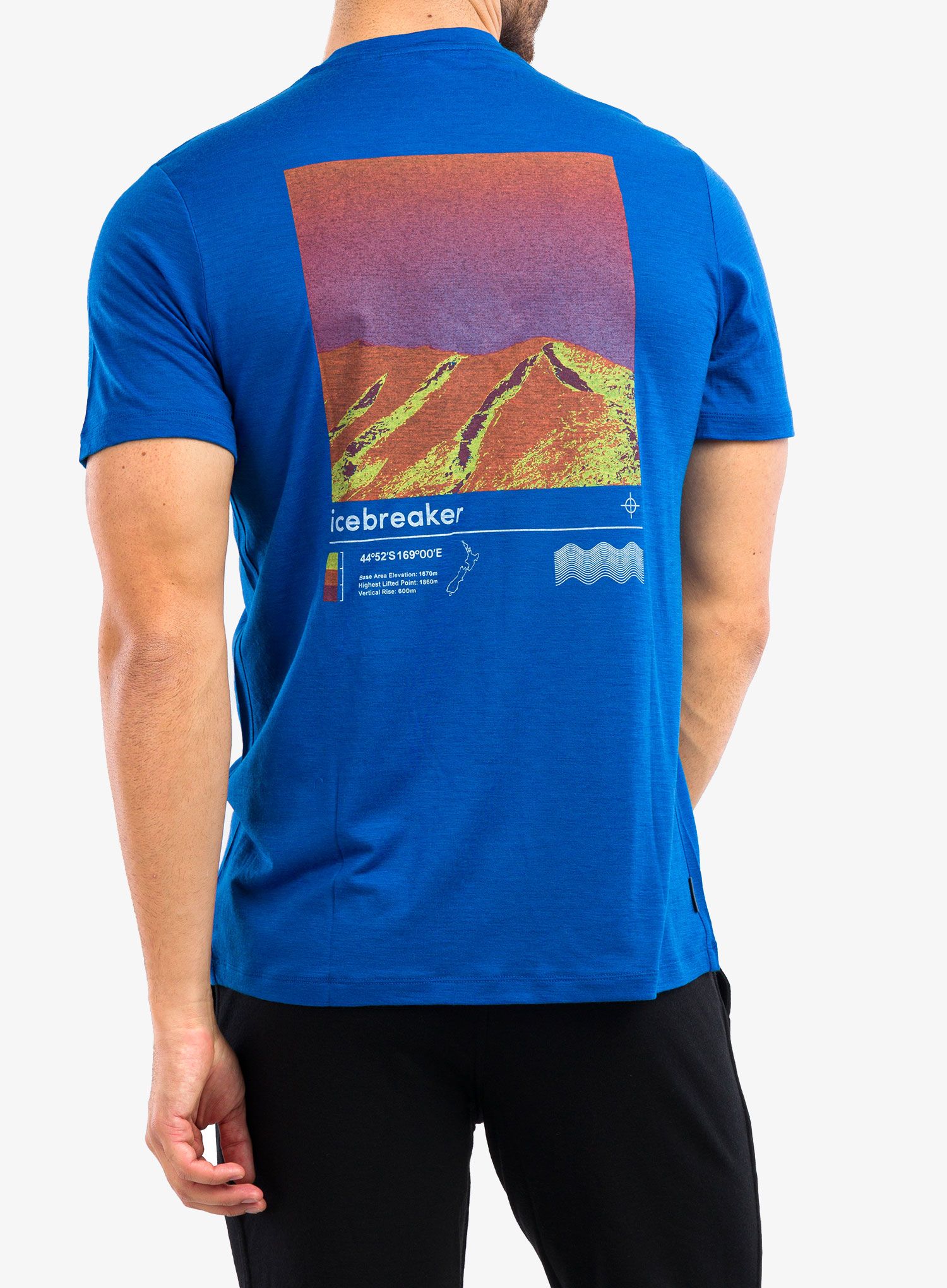 Moška majica Icebreaker Tech Lite II SS Tee Alpine Zone - lazurite