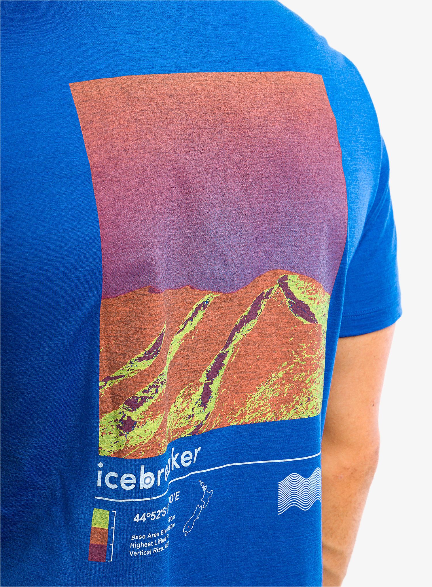 Moška majica Icebreaker Tech Lite II SS Tee Alpine Zone - lazurite
